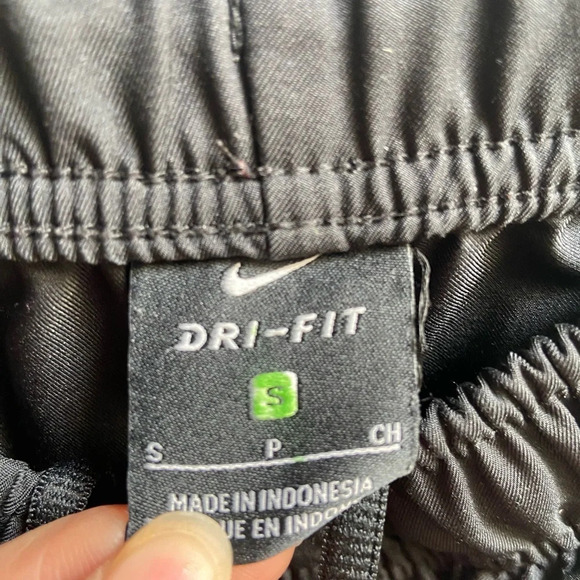 Nike Dri Fit black unisex track pants Sz S - Picture 7 of 10